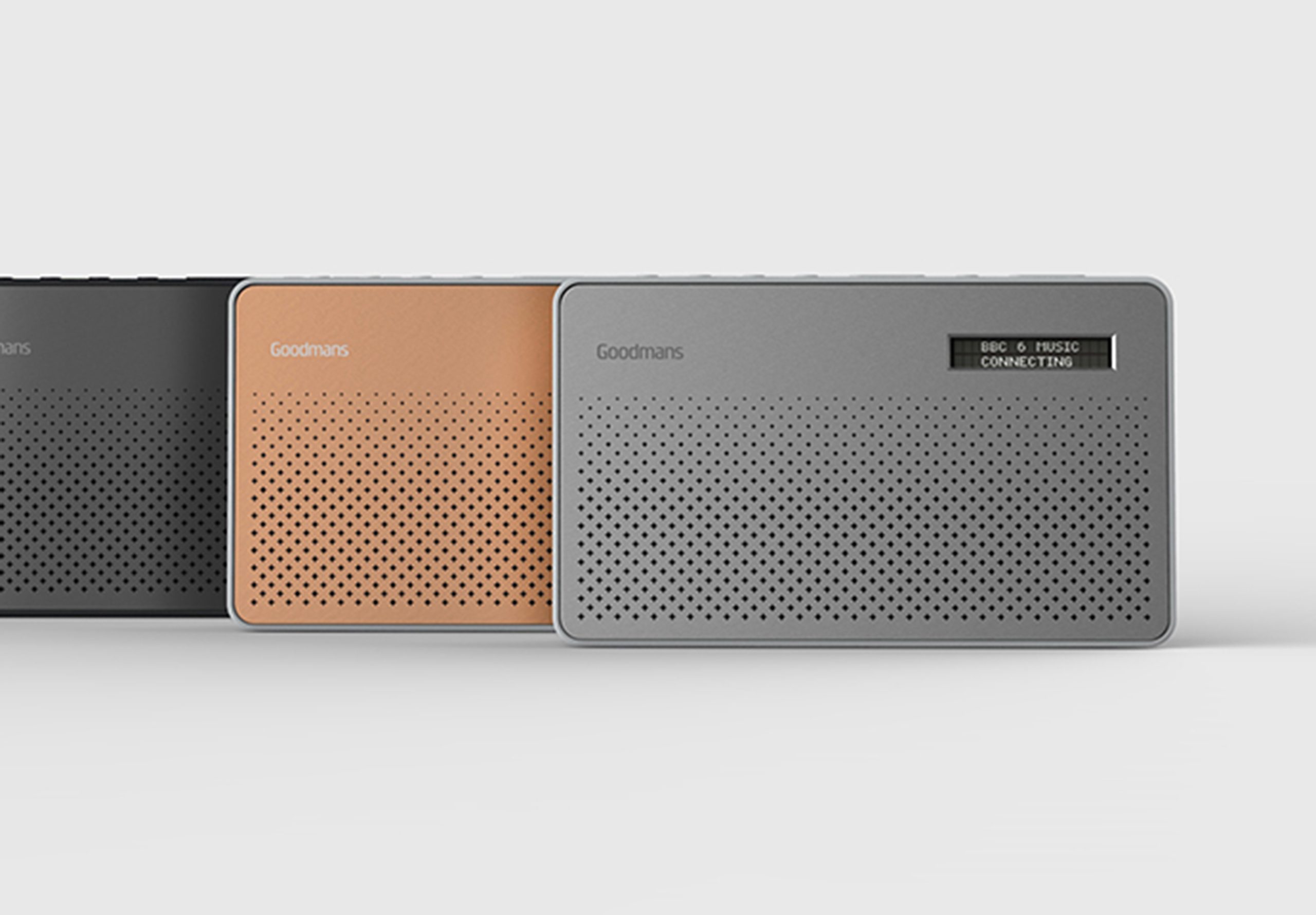 Goodmans canvas DAB radio in 4 colours