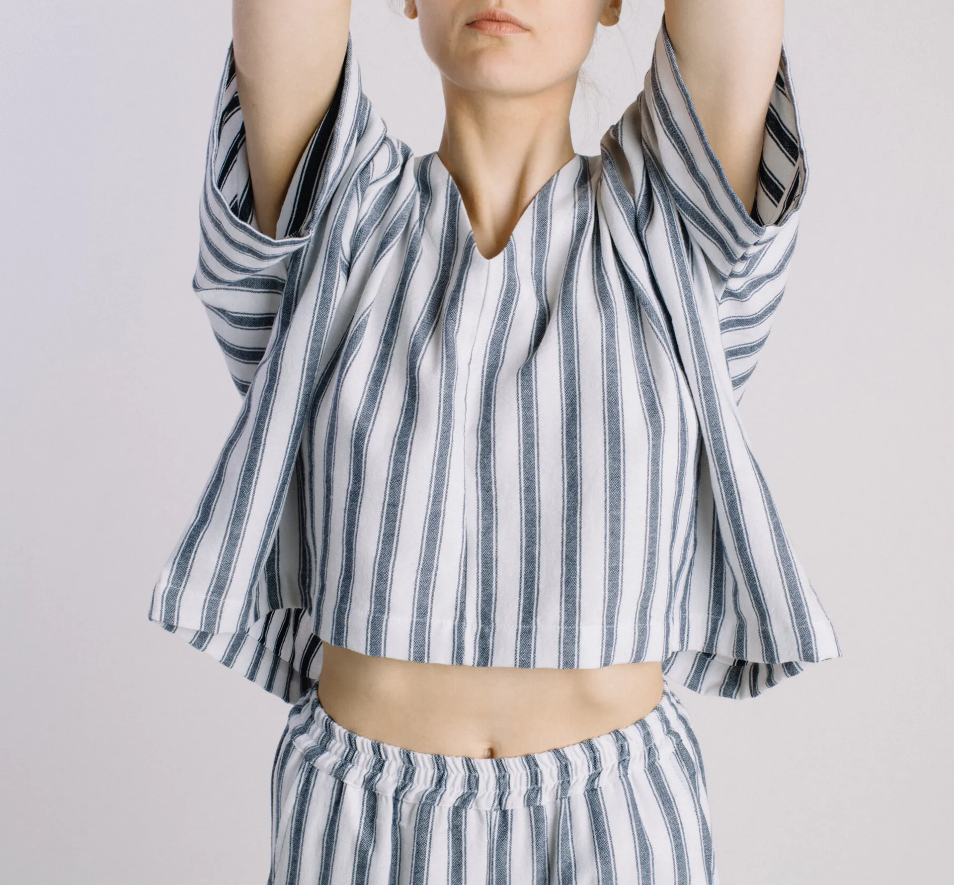 Woman in pyjamas