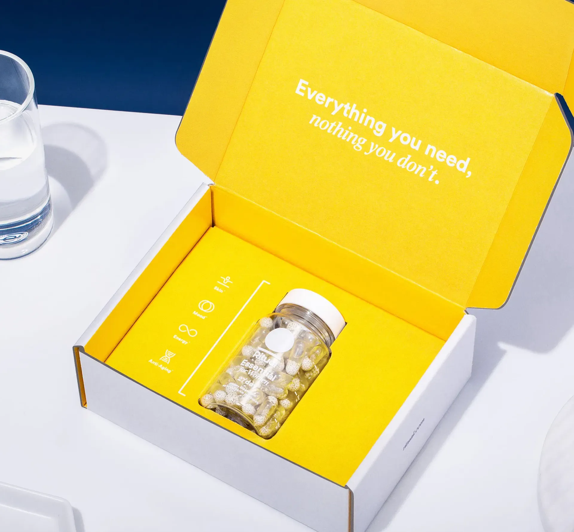 Ritual telemedicine yellow home delivery box featured by Rodd