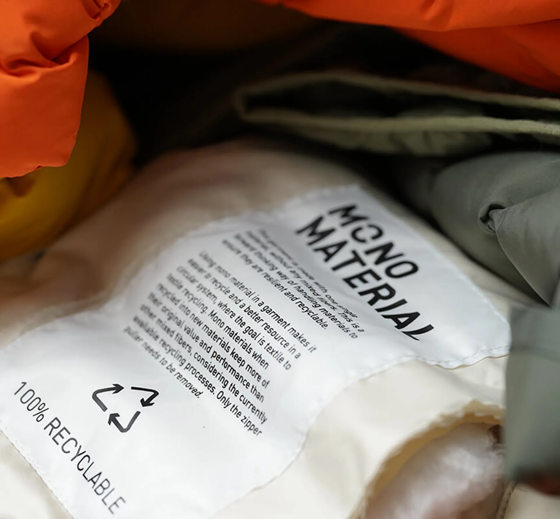 Helly Hansen Mono material label featured by Rodd