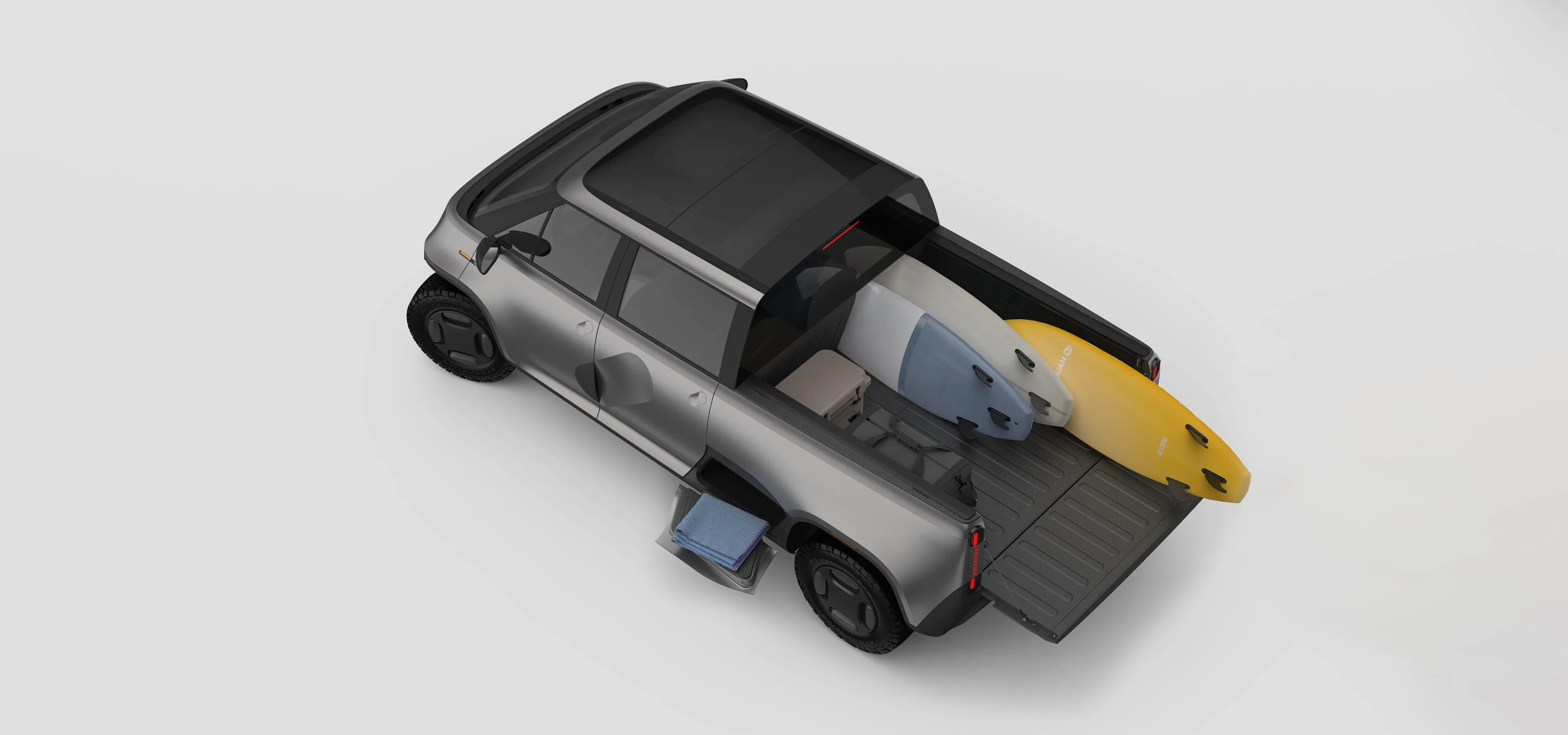 The TELO pickup - the compact electric pickup truck with the footprint of a mini