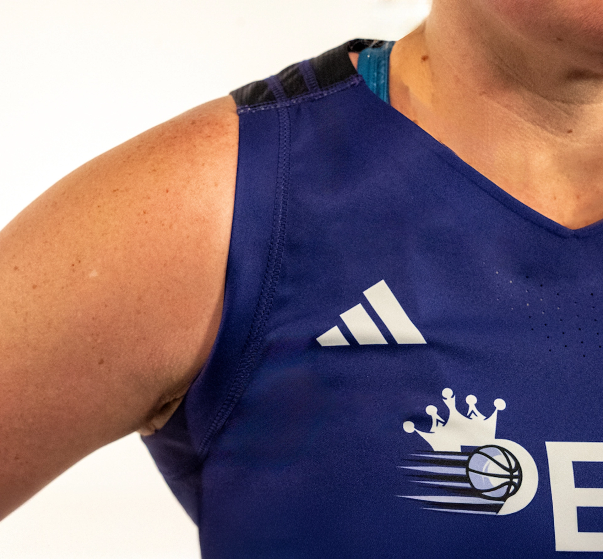 Blue Adidas sports vest