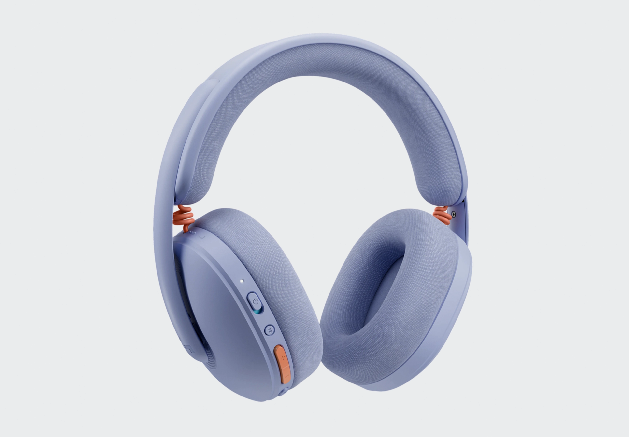 Lilac headphone with orange details
