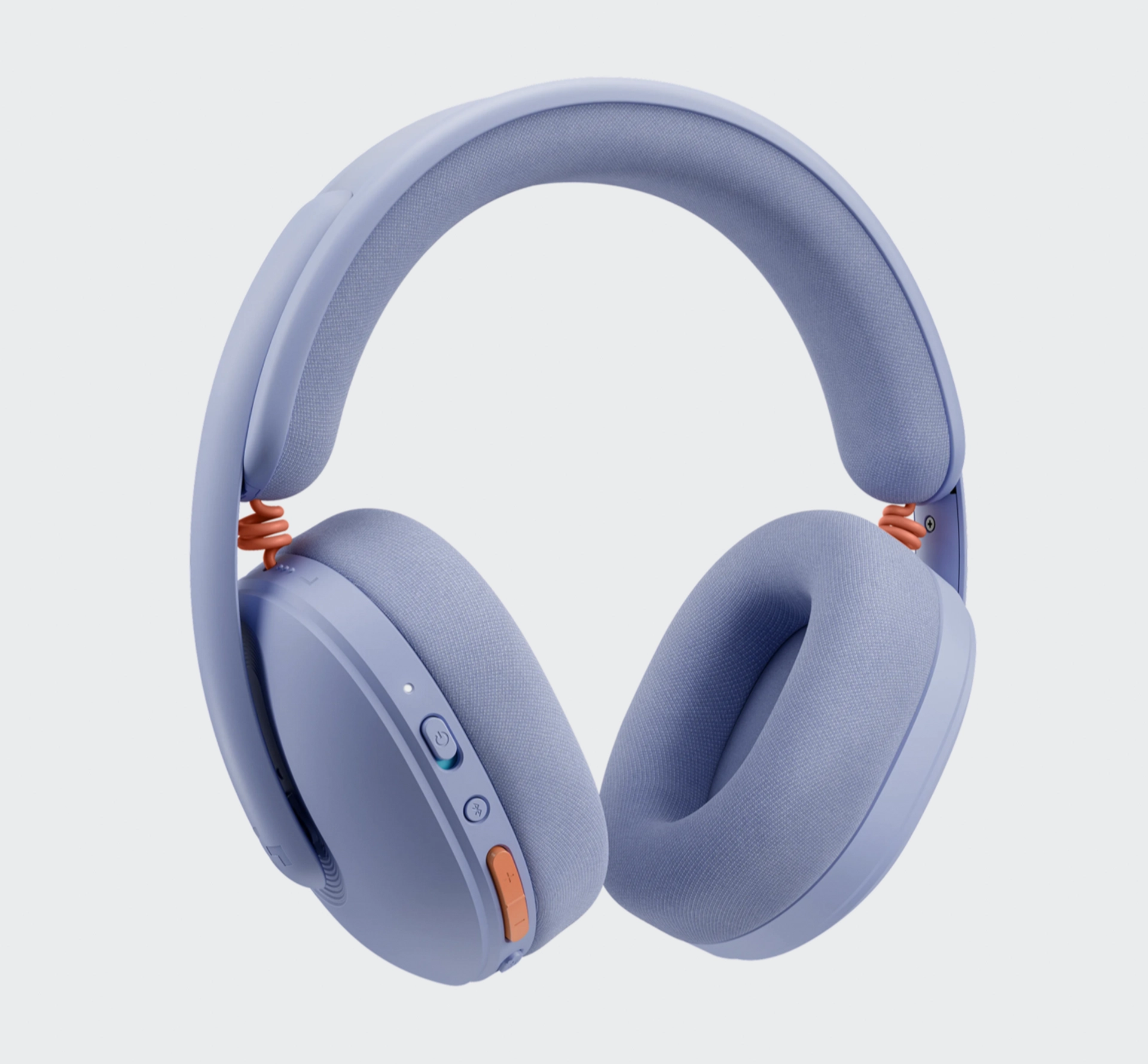 Lilac headphone with orange details